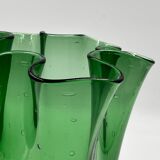 Vase mouchoir en verre d’Empoli