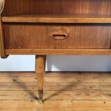 vintage sideboard with drawers and sliding doors