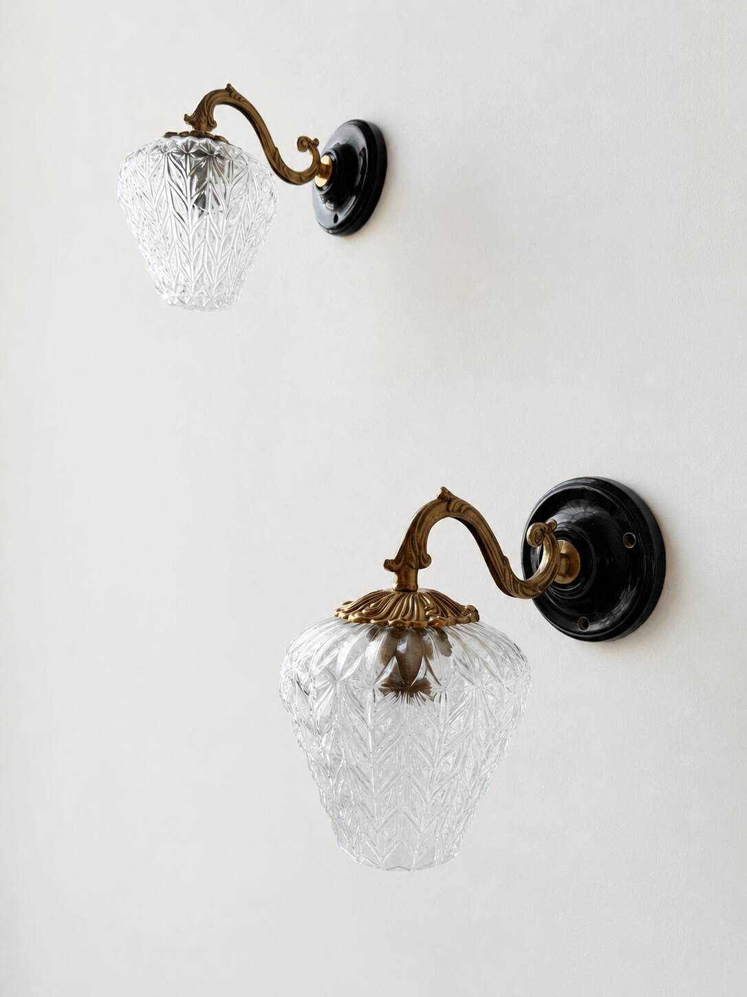 Vintage baroque wall lights