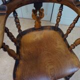 Chaise à Bascule Windsor Antique du 19ème Siècle