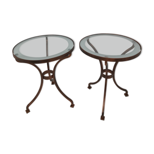 Paire de sellettes en