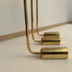 Set de 3 appliques vintage orientable, laiton, France 1970
