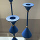 Trio of vintage candle holders from the 80s
