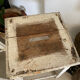 Old wooden painter's stools