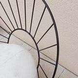 Fauteuil vintage danois fer forgé