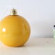 Orange round opaline hanging lamp vintage