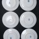 6 plates iron earth Moulin des Loups and Hanage Marie-Louise