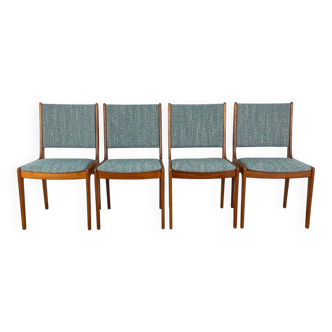 Chaises de salle à manger en teck danois par Johannes Andersen.