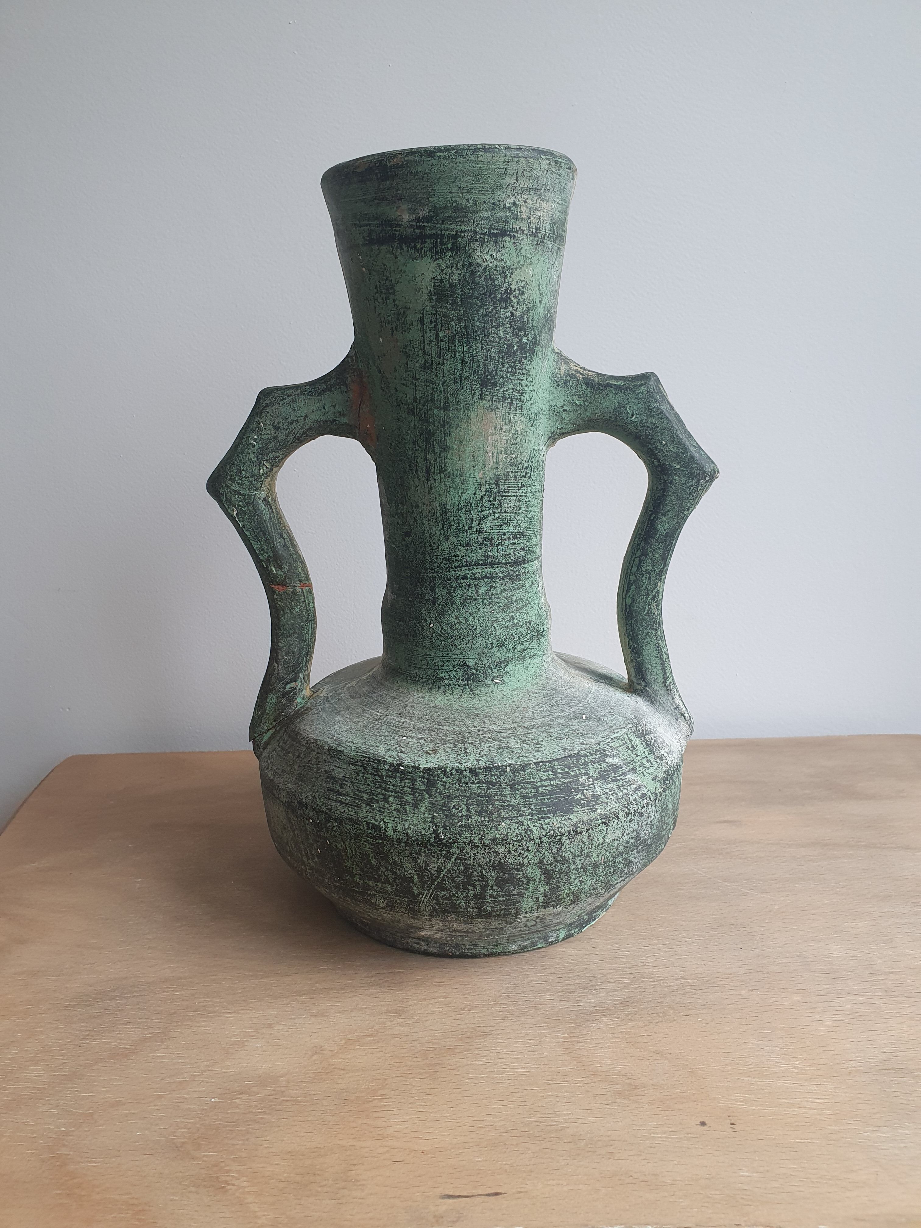 Ancient terracotta vase jar