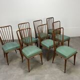 8 Charles Ramos chairs from the 50s