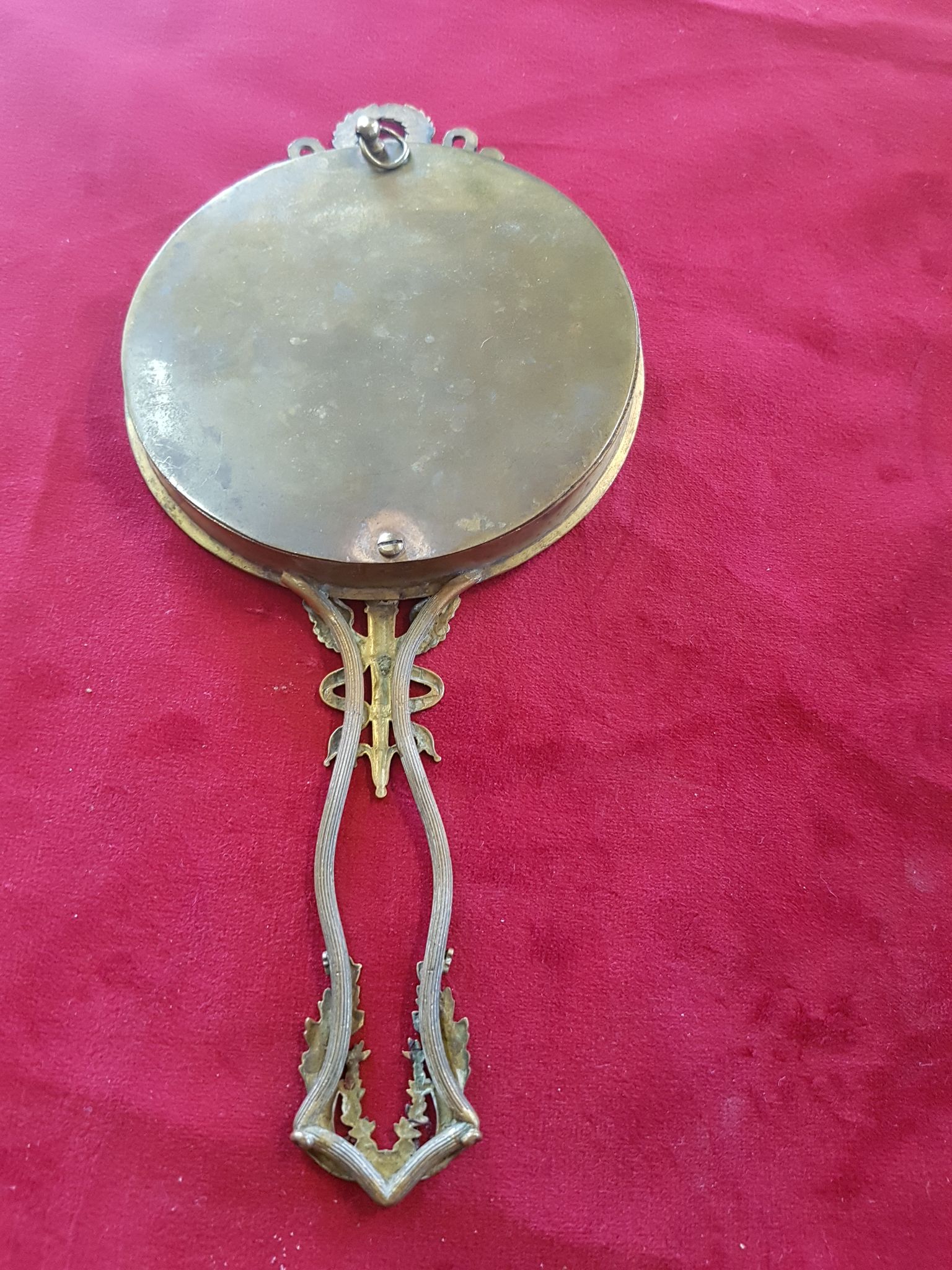Miroir ancien face à main - 12cm