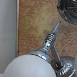 Pair of porcelain wall lamps