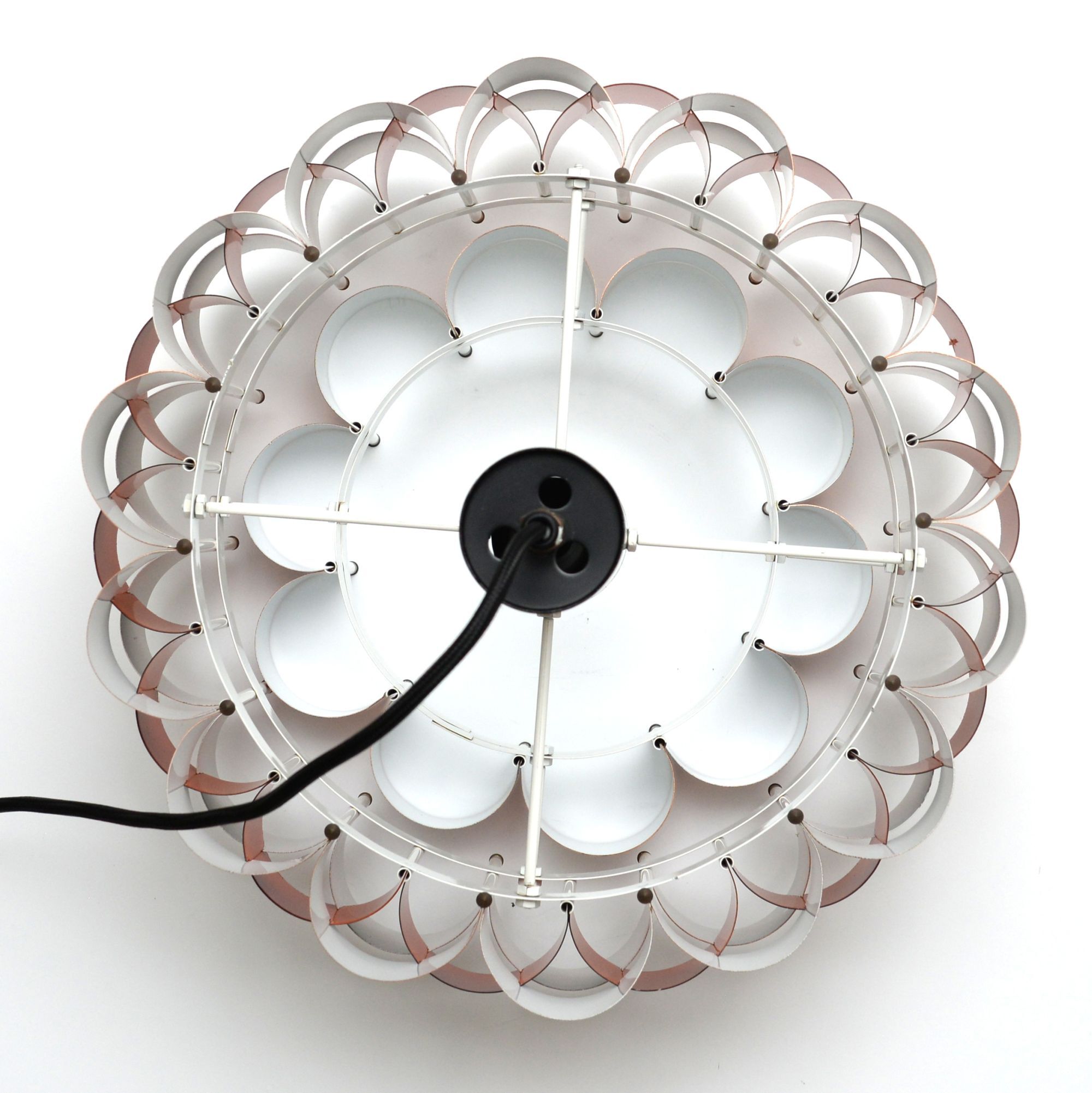 Copper lamp by Werner Schou for Coronell Elektro, 1970s