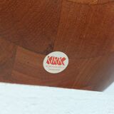 Pair of vintage mid century teak table lamps Kirk Copenhagen