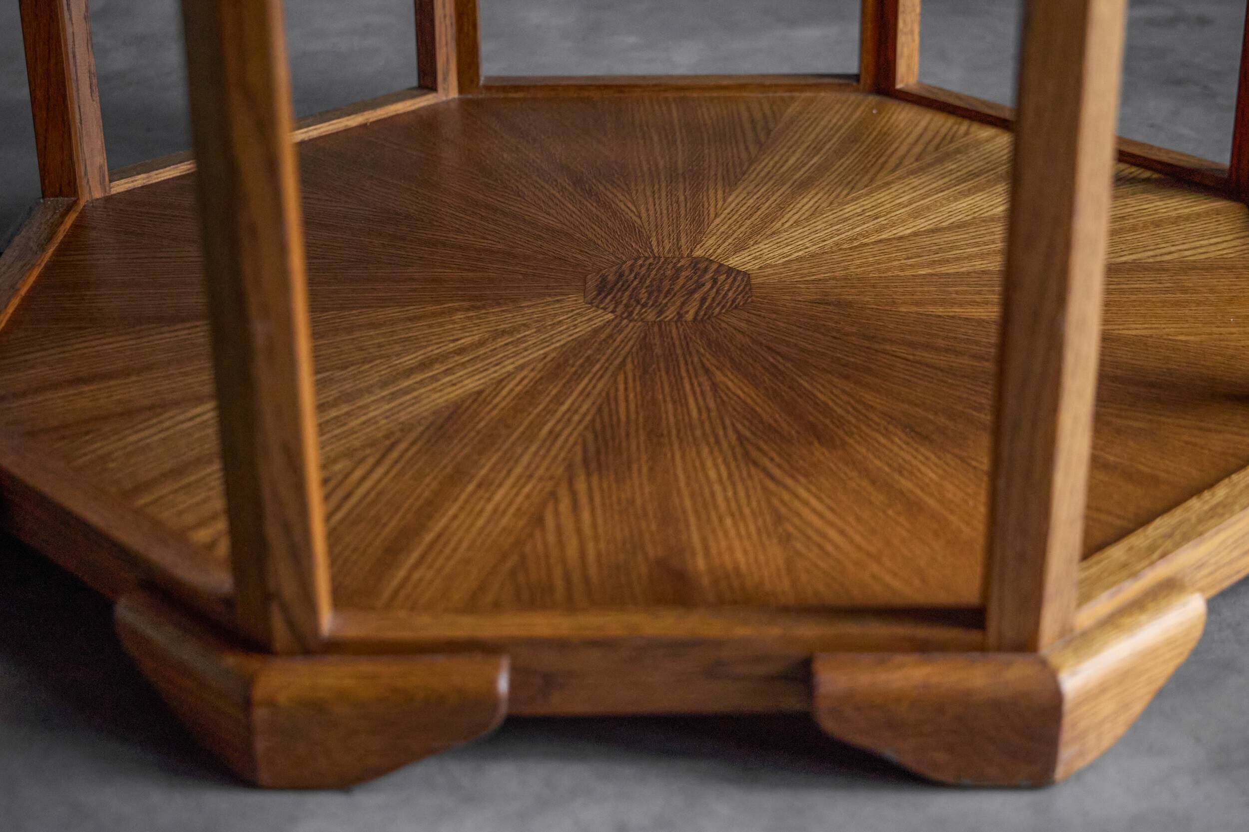 Octagonal Art Deco coffee table, France, 1930s