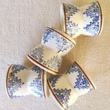 4 earthenware shells - diabolo shape