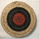 Old toy target round cardboard and feather darts 1960