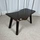 Rustic solid wood coffee table, Wabi-Sabi style, 1970s.