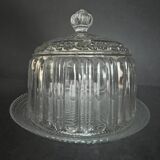 Vintage molded glass bell jar