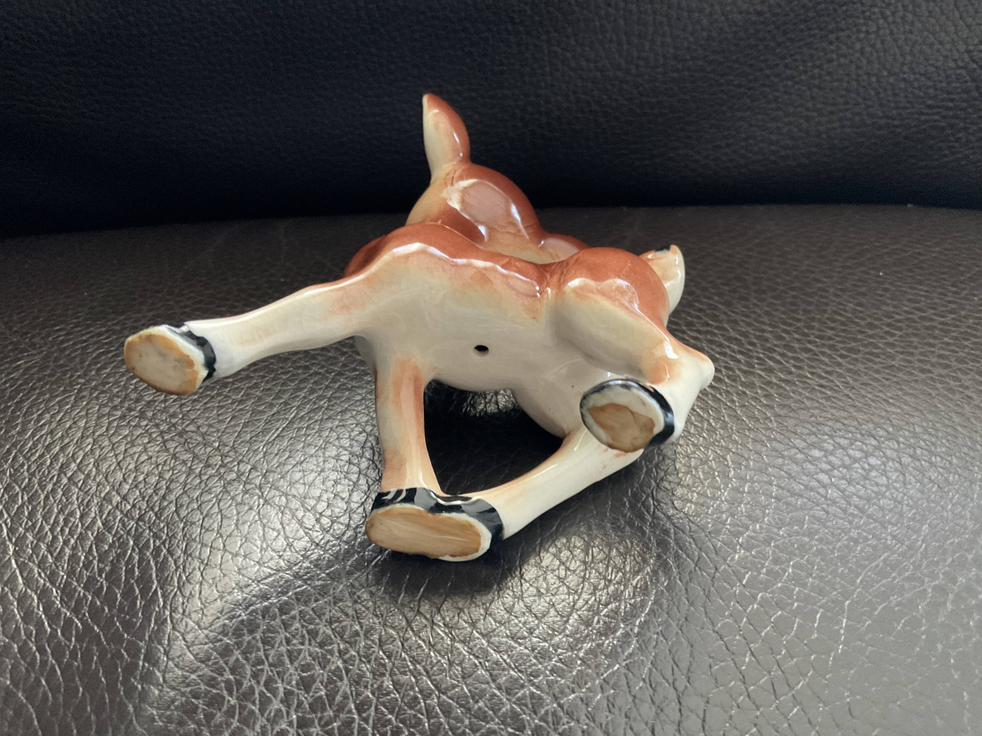 Porcelain doe figurine