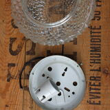 Moulded glass ceiling light