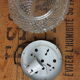 Moulded glass ceiling light