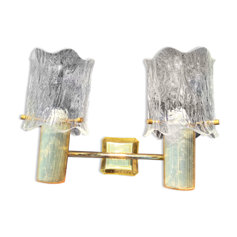 Wall lamp with 2 vintage lamps