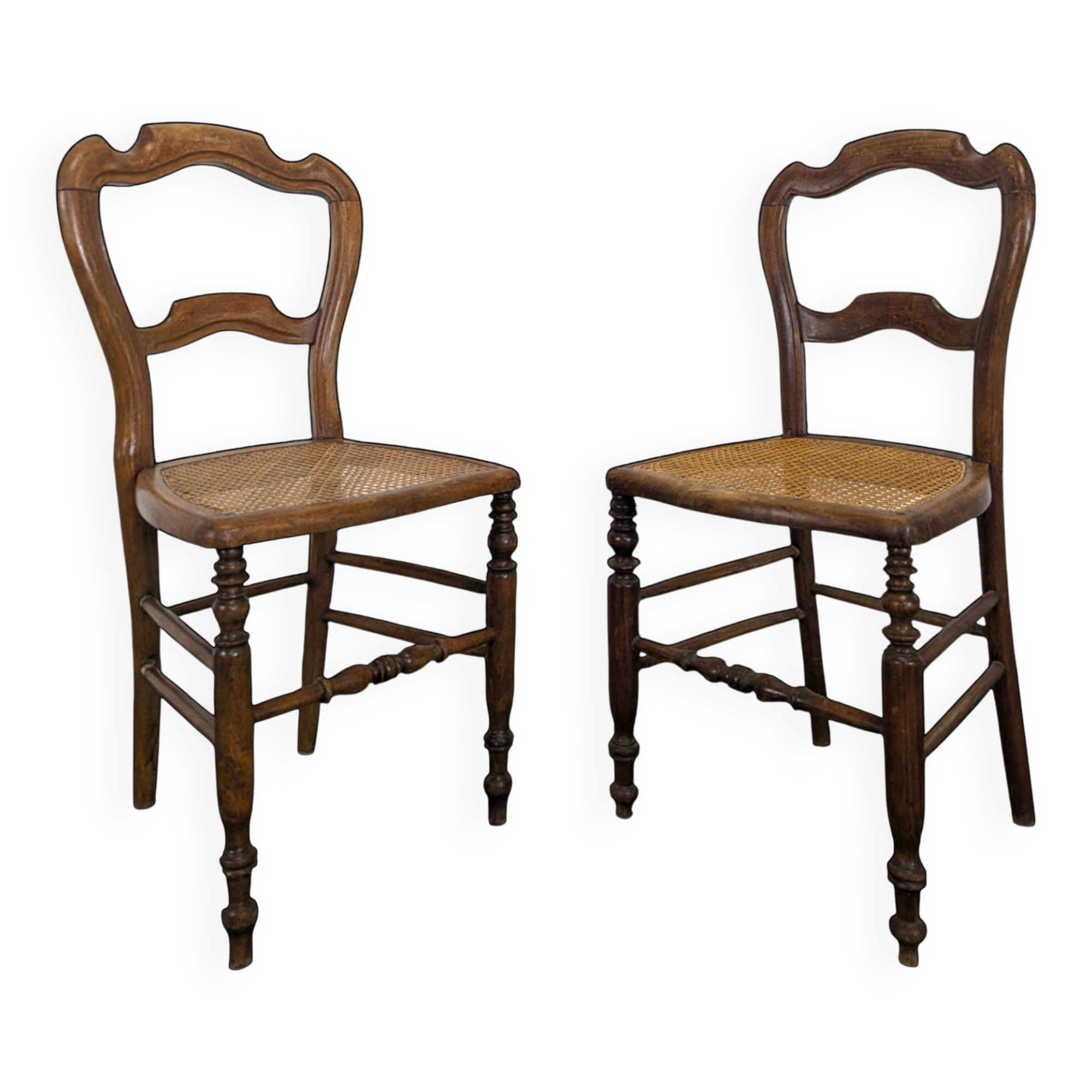 Pair of bedroom chairs from the late 19th century.
