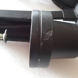 Old black Jieldé workshop lamp with clamp, 2 arms (35 and 50cm) - E27 150W.