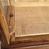 Art Deco oak museum display case