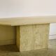 Very large travertine console, Italy, 1970s.