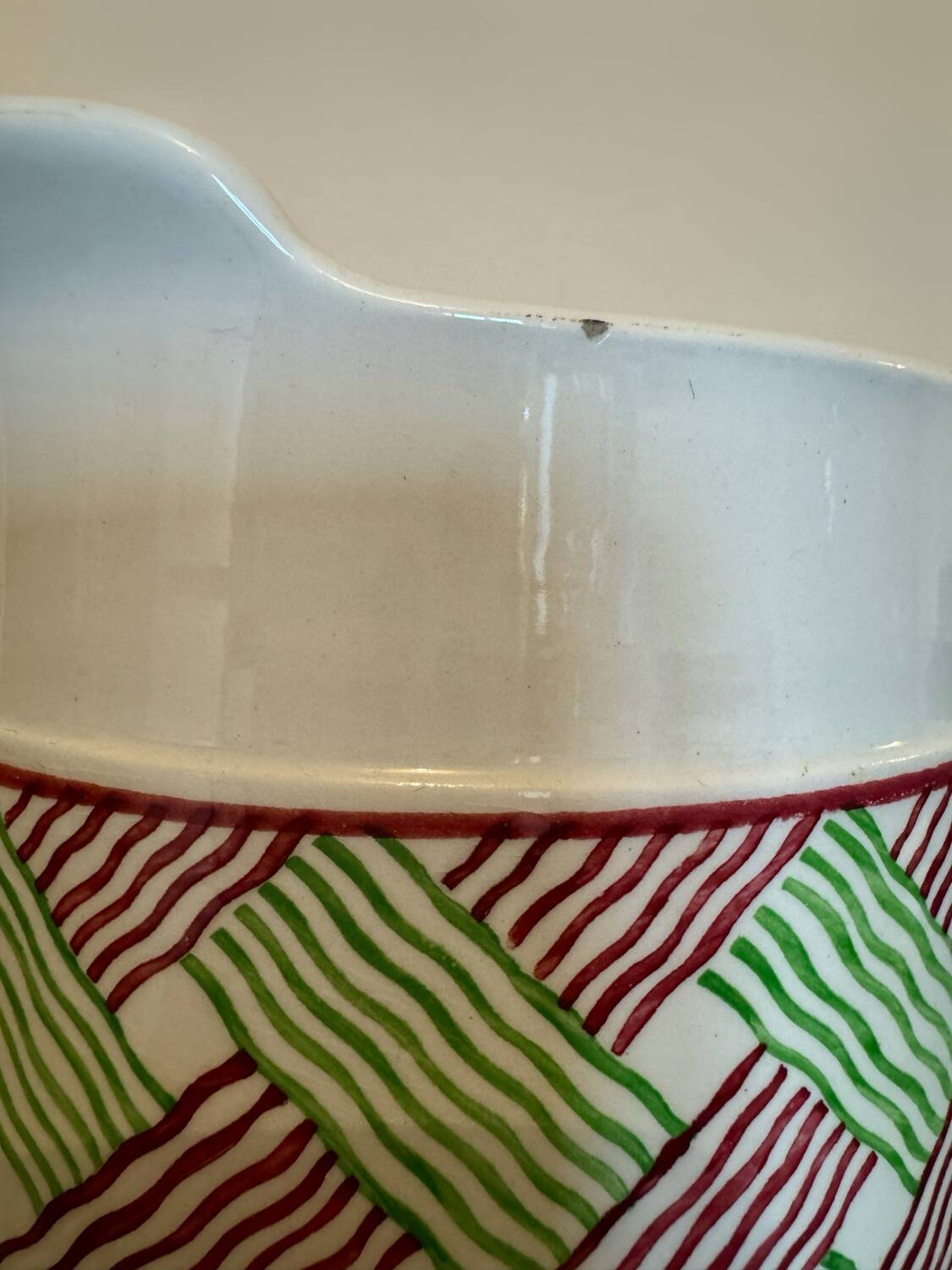 Old Digoin Panama ceramic pitcher