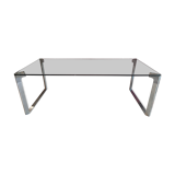 Glass coffee table