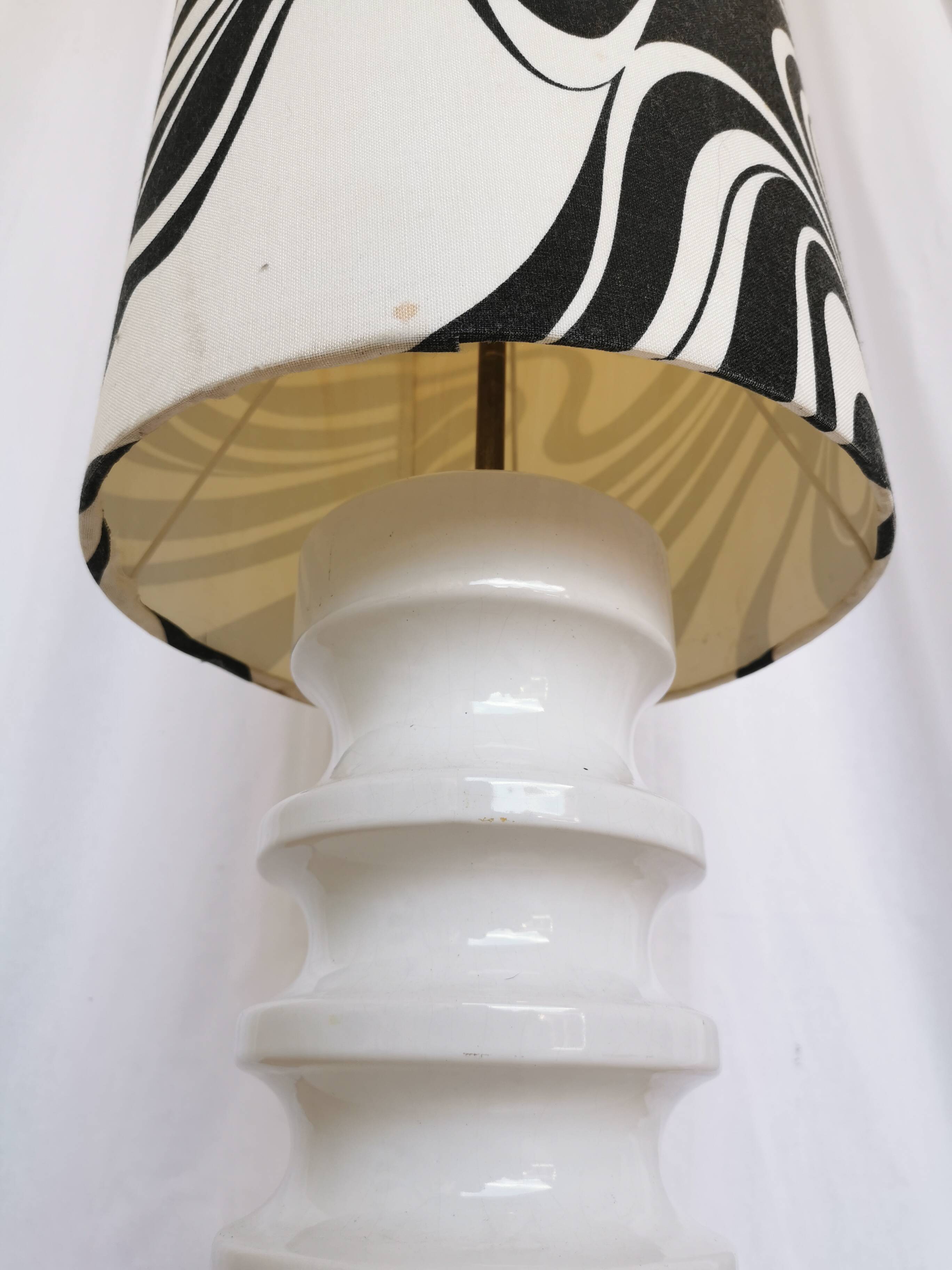 Vintage Dumler & Breiden Floor Lamp: German Pop Art Zebra Shade