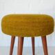 Vintage Space Age Stool: Mid Century Ottoman, Yugoslavia 1960s