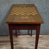 Game table / antique console with marquetry top – Louis XVI style