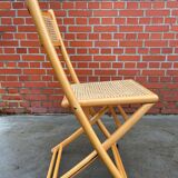 Vintage cesca style wooden folding chair design