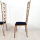 Paire de chaises vintage, design Pier Luigi Colli