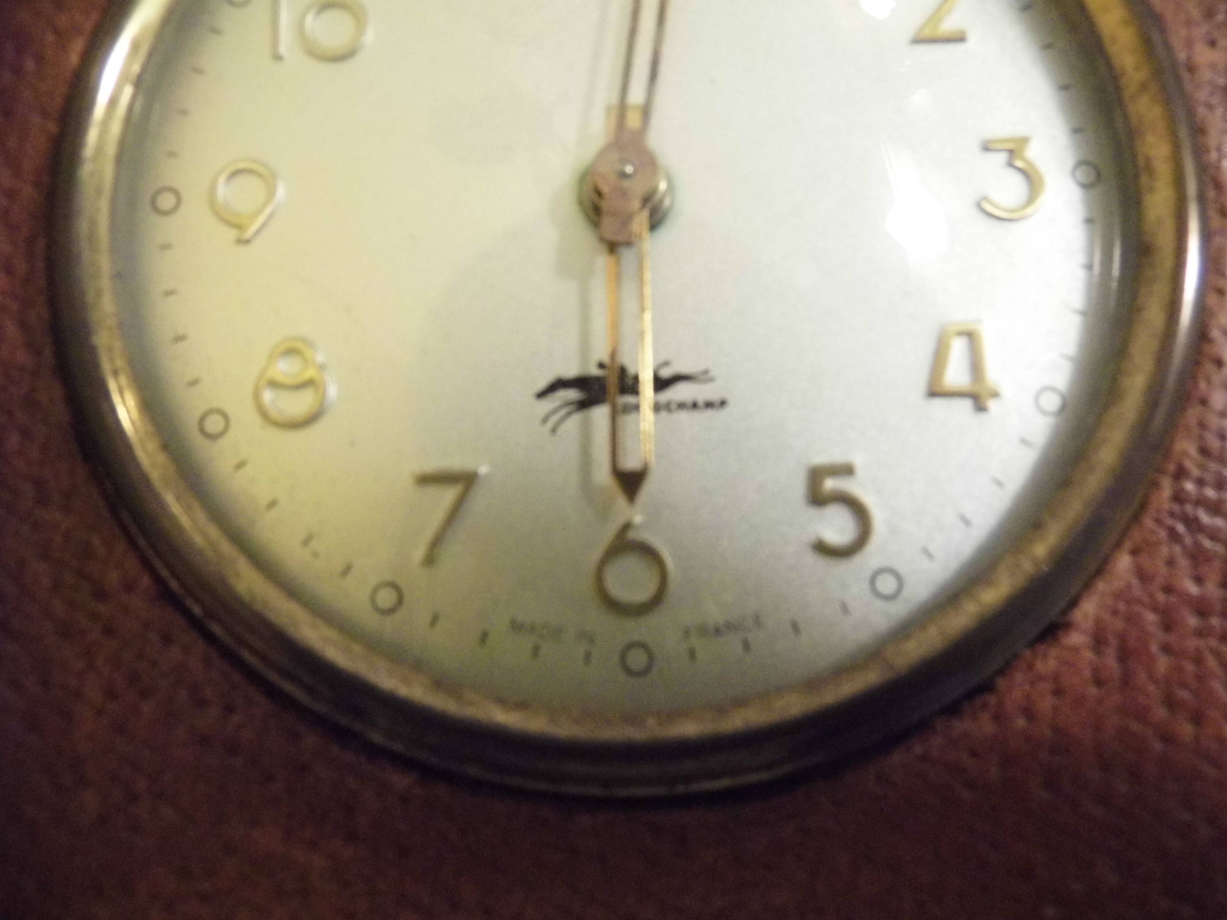 Leather pendulette Longchamp  30/40 art deco