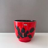 Bay ceramic planter, westgerman pottery, 70's interior