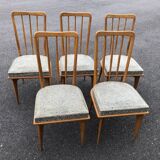 5 chaises Charles Ramos 1950
