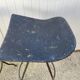 Paire de tabouret de bar artisanal pivotant metal industriel 50s