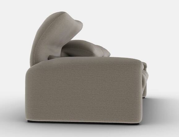 High-end gray sofa Maralunga by Vico Magistretti for Cassina
