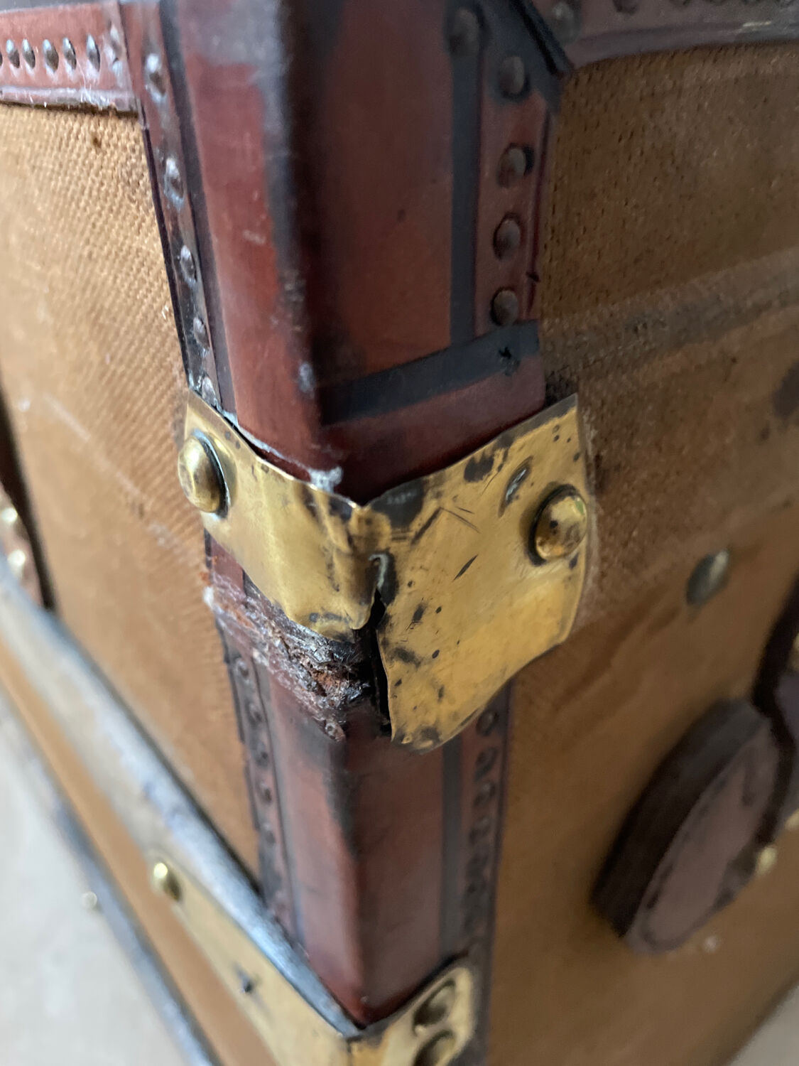 Travel trunk late nineteenth century