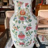 Chinese vase on wooden base