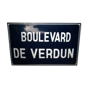 Plaque émaillée de
