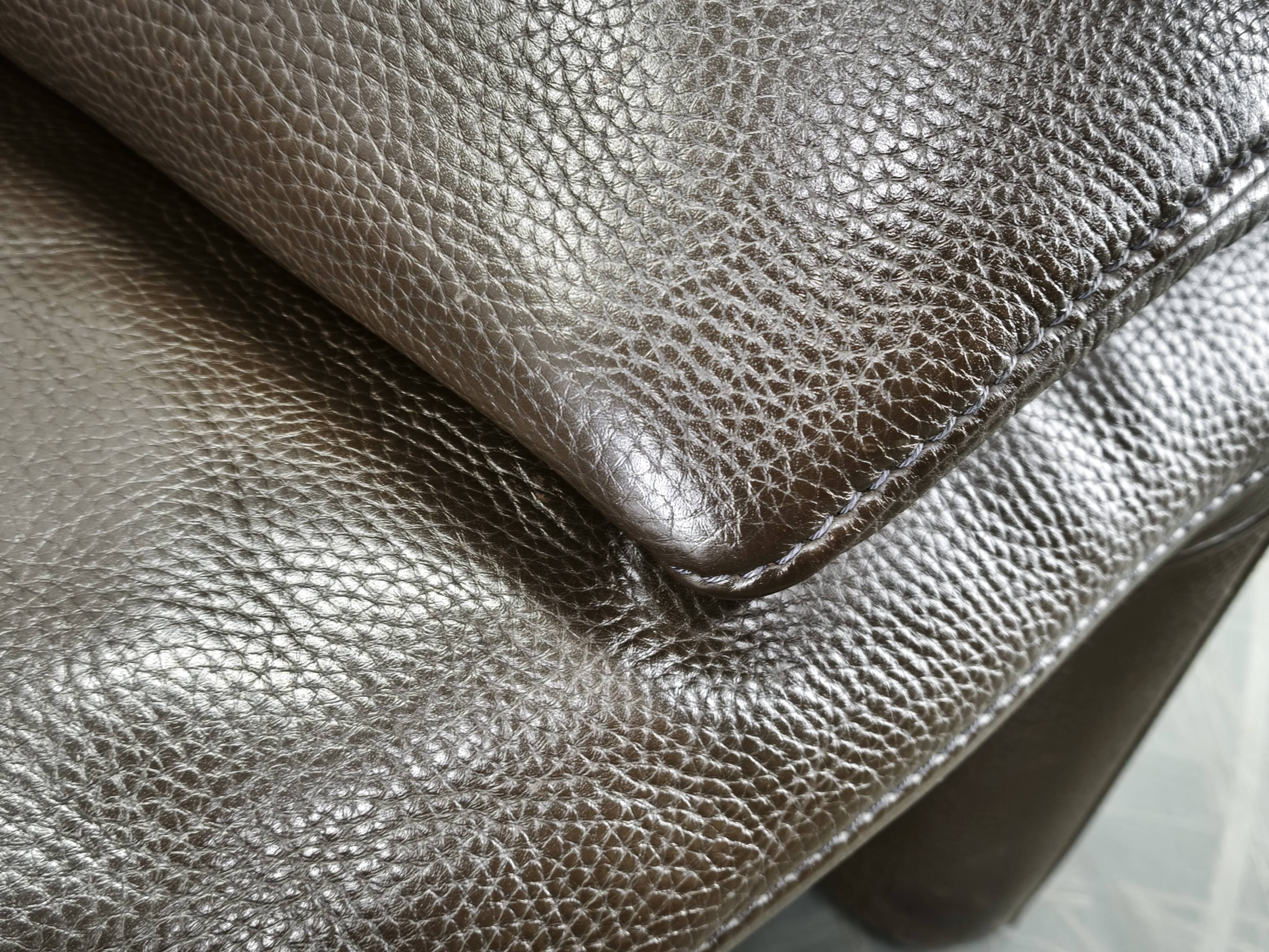 Jori Belgian Full Grain Leather Freestanding Two-Seat Sofa, 1990s