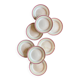 Set of 8 vintage dessert plates - Gilles de Gien