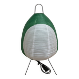 Lampe verte "Design papier et métal".