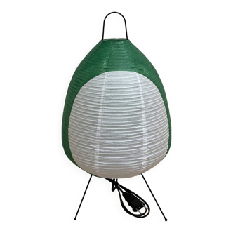 Green lamp "Paper and metal design".